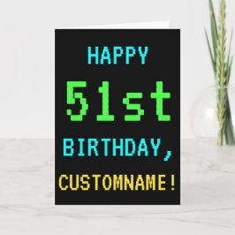 Fun /Retro Video Game Kijk 51e verjaardag Kaart