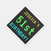 Fun /Retro Video Game Kijk 51e verjaardag Servet (Hoek)