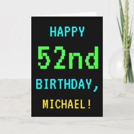 Fun /Retro Video Game Kijk 52e verjaardag Kaart