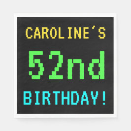 Fun /Retro Video Game Kijk 52e verjaardag Servet