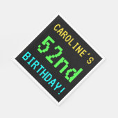 Fun /Retro Video Game Kijk 52e verjaardag Servet (Hoek)