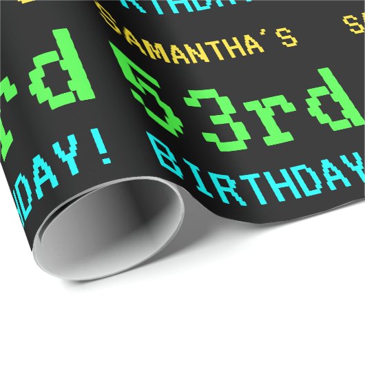 Fun /Retro Video Game Kijk 53rd Birthday Cadeaupapier (Rol Hoek)