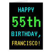 Fun /Retro Video Game Kijk 55e verjaardag (Voorkant)