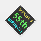 Fun /Retro Video Game Kijk 55e verjaardag Servet (Hoek)