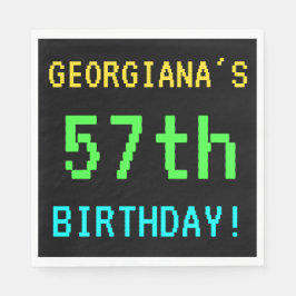 Fun /Retro Video Game Kijk 57th Birthday Servet