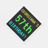 Fun /Retro Video Game Kijk 57th Birthday Servet (Hoek)