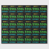 Fun /Retro Video Game Kijk 59th Birthday Cadeaupapier (Vlak)