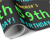 Fun /Retro Video Game Kijk 59th Birthday Cadeaupapier (Rol Hoek)