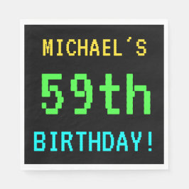 Fun /Retro Video Game Kijk 59th Birthday Servet