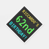 Fun /Retro Video Game Kijk 62e verjaardag Servet (Hoek)