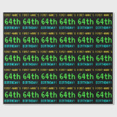 Fun /Retro Video Game Kijk 64th Birthday Cadeaupapier (Vlak)