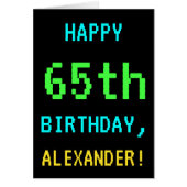 Fun /Retro Video Game Kijk 65e verjaardag (Voorkant)