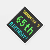 Fun /Retro Video Game Kijk 65e verjaardag Servetten (Hoek)