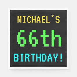 Fun /Retro Video Game Kijk 66th Birthday Servet