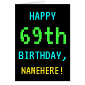 Fun /Retro Video Game Kijk 69th Birthday (Voorkant)