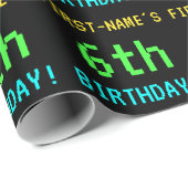 Fun /Retro Video Game: kijk 6e verjaardag Cadeaupapier (Rol Hoek)