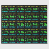 Fun /Retro Video Game Kijk 70e verjaardag Cadeaupapier (Vlak)