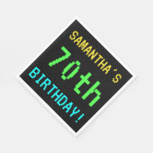 Fun /Retro Video Game Kijk 70e verjaardag Servet (Hoek)