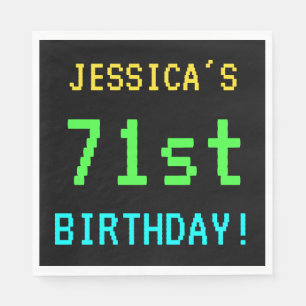 Fun /Retro Video Game Kijk 71e verjaardag Servetten