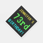 Fun /Retro Video Game Kijk 73rd Birthday Servetten (Hoek)