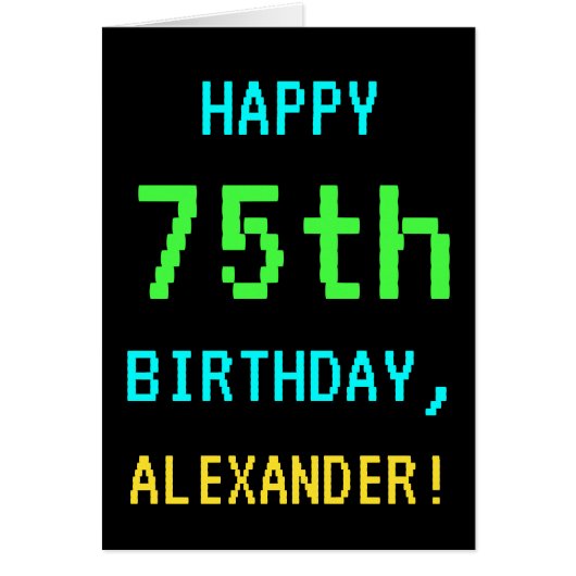 Fun /Retro Video Game Kijk 75th Birthday (Voorkant)