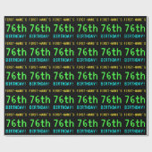 Fun /Retro Video Game Kijk 76e verjaardag Cadeaupapier (Vlak)