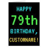 Fun /Retro Video Game Kijk 79th Birthday (Voorkant)