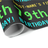 Fun /Retro Video Game Kijk 79th Birthday Cadeaupapier (Rol Hoek)