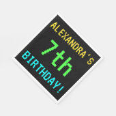 Fun /Retro Video Game: kijk 7e verjaardag Servet (Hoek)