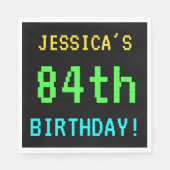 Fun /Retro Video Game Kijk 84th Birthday Servetten (Voorkant)