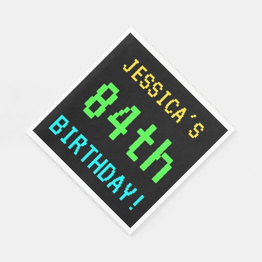 Fun /Retro Video Game Kijk 84th Birthday Servetten (Hoek)