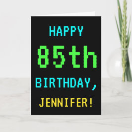 Fun /Retro Video Game: kijk 85e verjaardag Kaart