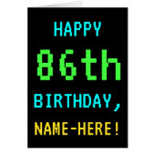 Fun /Retro Video Game Kijk 86th Birthday (Voorkant)