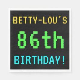 Fun /Retro Video Game Kijk 86th Birthday Servetten