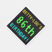 Fun /Retro Video Game Kijk 86th Birthday Servetten (Hoek)