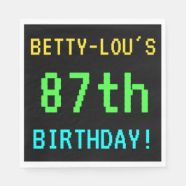 Fun /Retro Video Game: kijk 87e verjaardag Servet