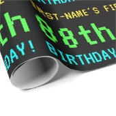 Fun /Retro Video Game Kijk 88th Birthday Cadeaupapier (Rol Hoek)