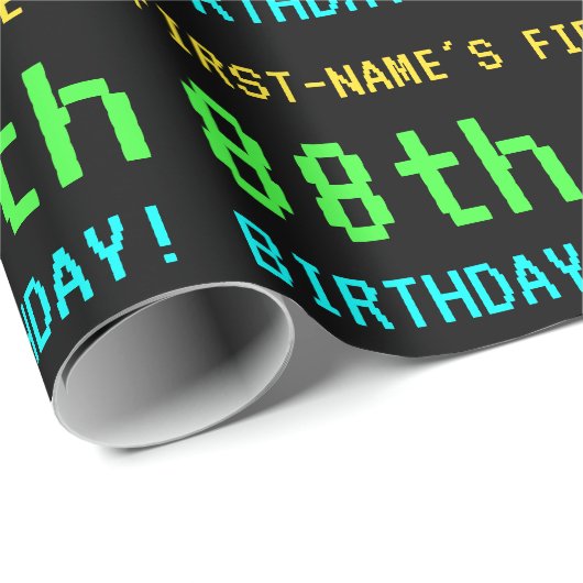 Fun /Retro Video Game Kijk 88th Birthday Cadeaupapier (Rol Hoek)