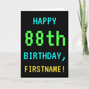 Fun /Retro Video Game Kijk 88th Birthday Kaart