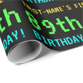 Fun /Retro Video Game Kijk 89th Birthday Cadeaupapier (Rol Hoek)