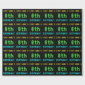 Fun /Retro Video Game Kijk 8th Birthday Cadeaupapier (Vlak)