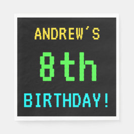 Fun /Retro Video Game Kijk 8th Birthday Servetten