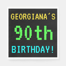 Fun /Retro Video Game Kijk 90e verjaardag Servetten