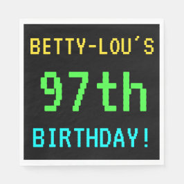 Fun /Retro Video Game Kijk 97e verjaardag Servetten