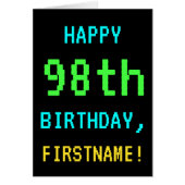 Fun /Retro Video Game Kijk 98th Birthday (Voorkant)