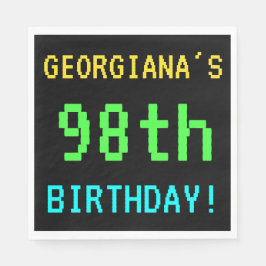 Fun /Retro Video Game Kijk 98th Birthday Servetten