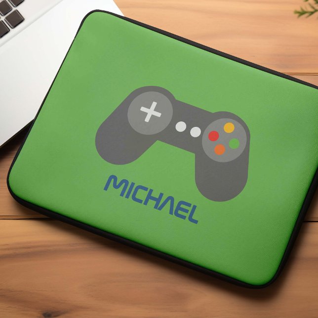 Fun Retro videospelcontroller Kinder op maat Laptop Sleeve (Creator heeft geüpload)