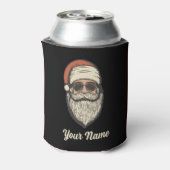 Fun Retro Vintage Sunglasses Santa Holiday Blikjeskoeler (Blikje Achterkant)