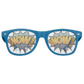 Fun Retro WOW! Comic Book Speech Retro Zonnebril (Voorkant)