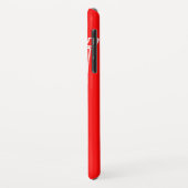 Fun-robot: rode en witte jongens Case-Mate iPhone case (Achterkant/links)